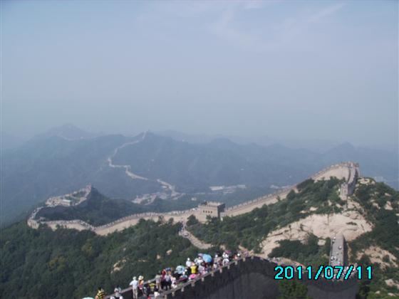 在长城上看三一鈥溞谢呙赔