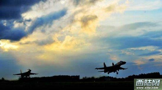 中美日对上了!中国苏27歼轰7与美军F18对峙内