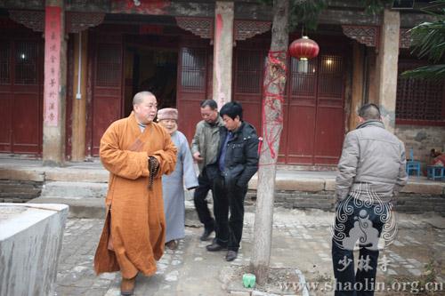 河南嵩山少林寺方丈永信法师考察伊川东都净土寺