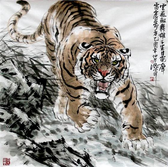 传神虎画:周明安丹青四十载铸就巴蜀画派(1)
