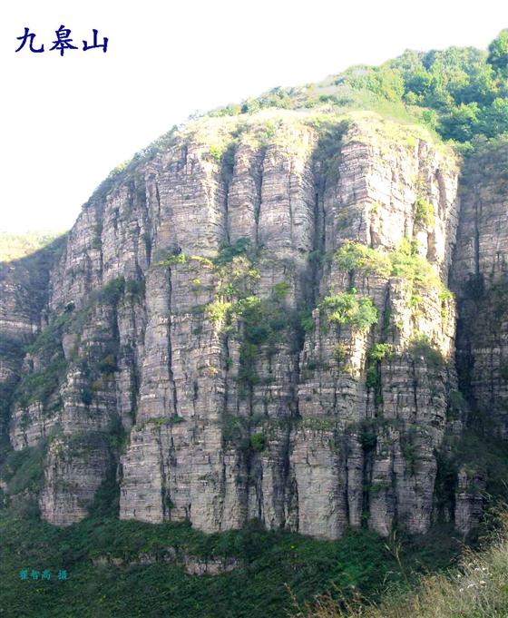 九皋鹤鸣山石崖.